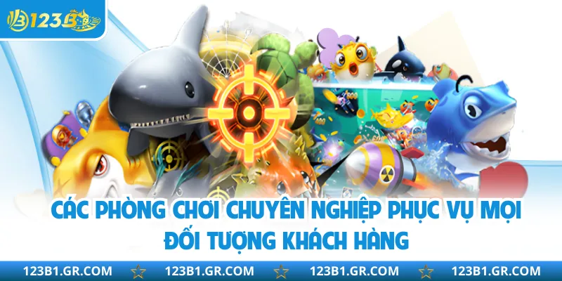 Các phòng chơi chuyên nghiệp phục vụ mọi đối tượng khách hàng
