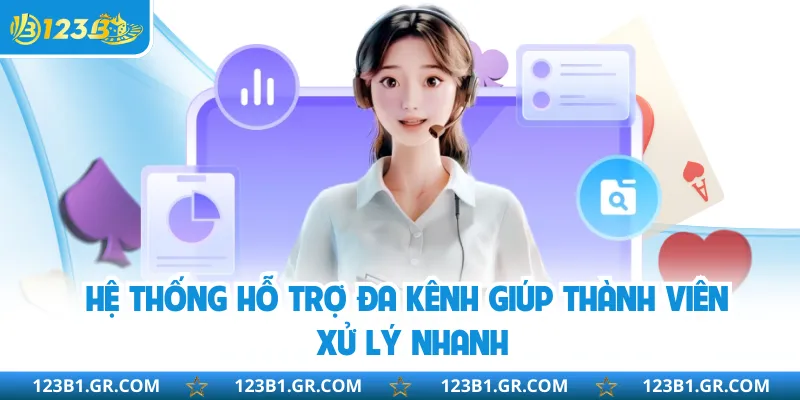 Hệ thống hỗ trợ đa kênh giúp thành viên xử lý nhanh
